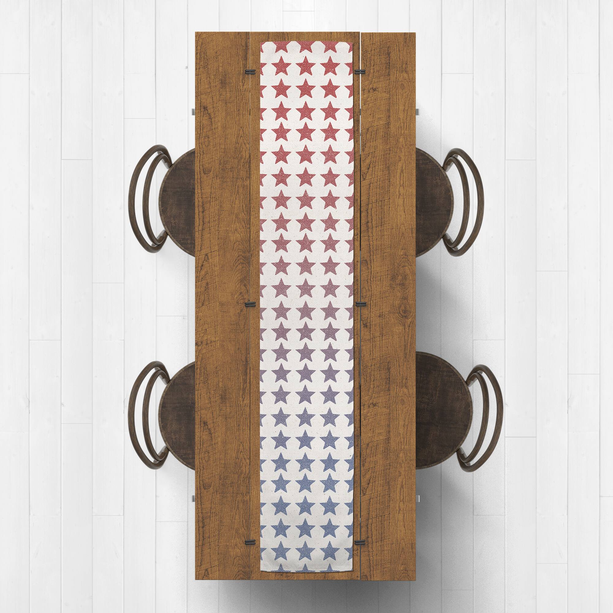 Gradient Stars Poly Twill Table Runner